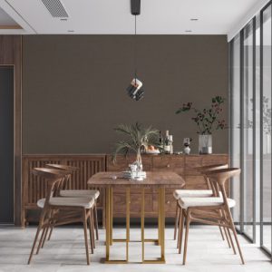 Famous Garden Smokey Brown Plain