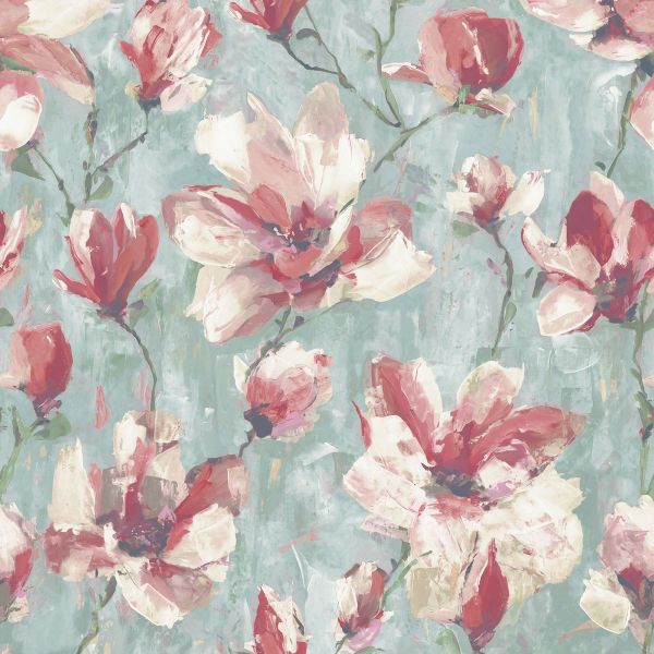 Camilla Floral Teal and Pink - Image 2
