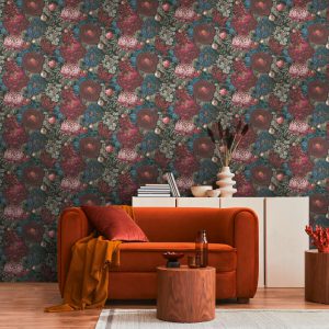 Metropolis Floral Red