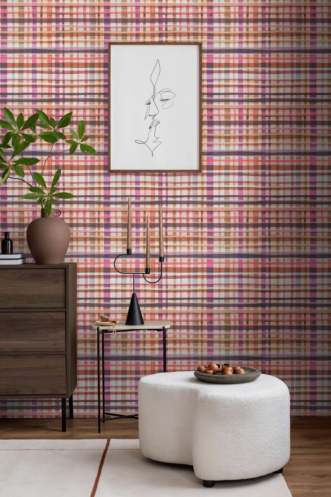 Checkered Watercolour Anna D'Andrea
