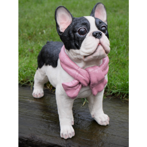 Dog wearing Pink Scarf