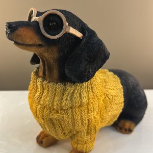 Dog in Yellow Sweater