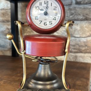 Barbours Chair Clock Red