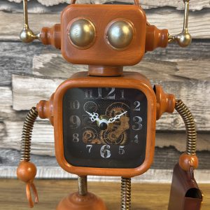 Robot with Suitcase Clock