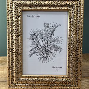 Stippled Gold Frame 5x7