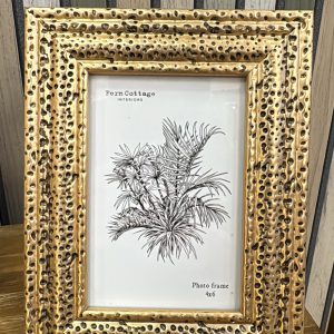 Stippled Gold Frame 4x6