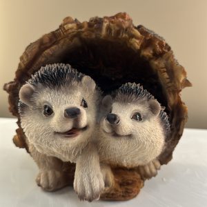 Hedgehogs in Log