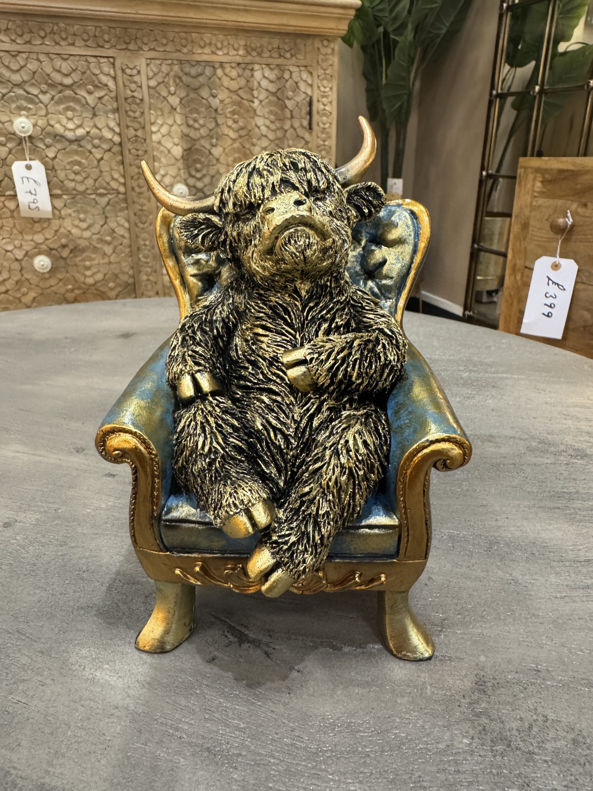 Cow On Chair