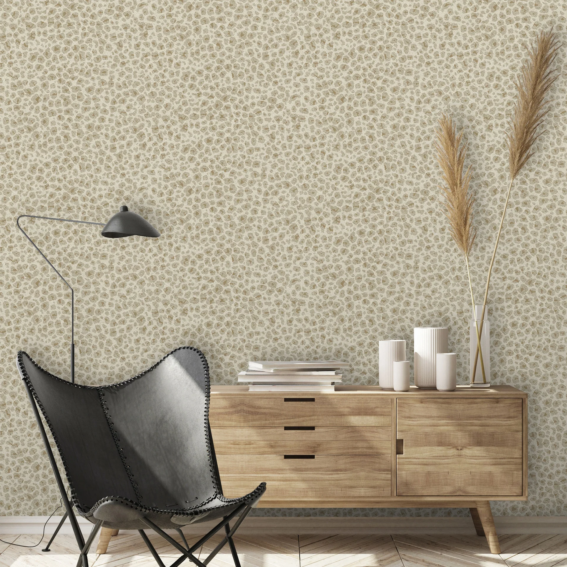 Leopard Cream And Gold