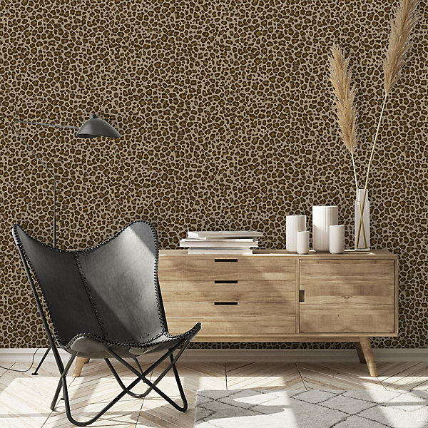 Leopard Brown And Gold