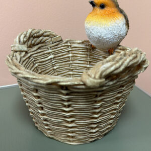 Robin On A Basket