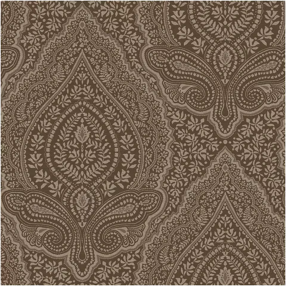 Chantilly Lace Damask Brown Taupe - Image 2