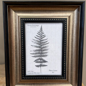 Black and Brushed Gold Frame 5x7